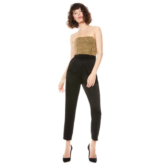 ALICE + OLIVIA Jeri Embellished Jumpsuit - Picture 5 of 13
